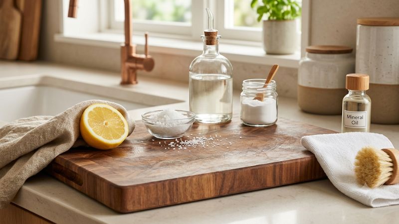 Best way to clean wood cutting board