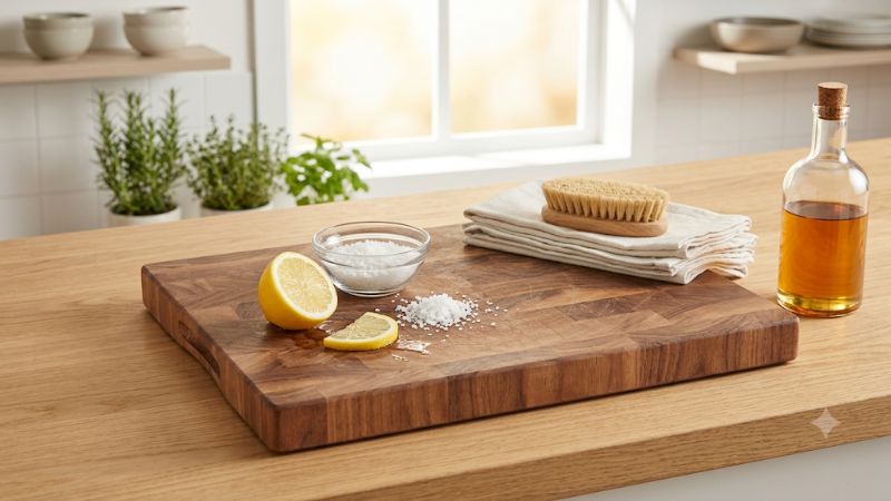 Best way to clean wooden cutting board