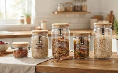 Airtight glass containers: Fresh leakproof kitchen storage