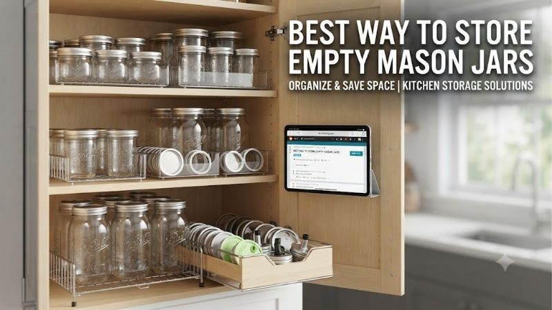 best way to store empty mason jars
