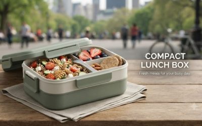 Compact lunch box: Optimize space for your meals