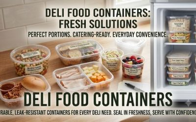 Deli food containers: Versatile clear pantry organization