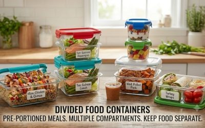 Divided food containers: Smart portion control meal prep