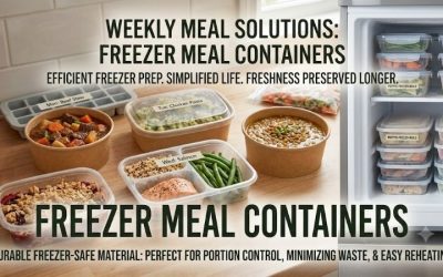 Freezer meal containers: Durable ice safe kitchen storage