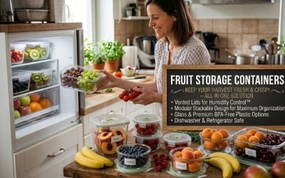 Fruit storage containers: Preserve sweet produce freshness