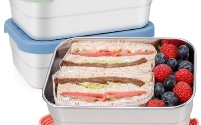 Microwave-Safe Stainless Steel Meal Prep Containers for On-the-Go