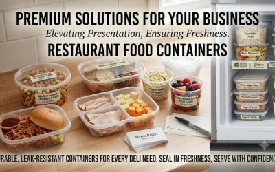 Restaurant food containers: Commercial heavy duty packaging