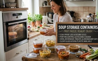Soup storage containers: Leakproof hot broth options