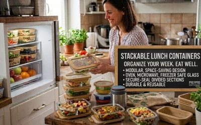 Stackable lunch containers: Space saving meal prep ideas