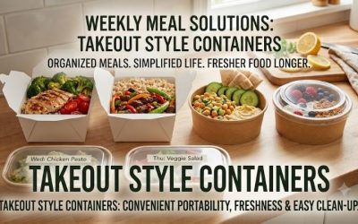 Takeout style containers: Easy disposable food packing ideas