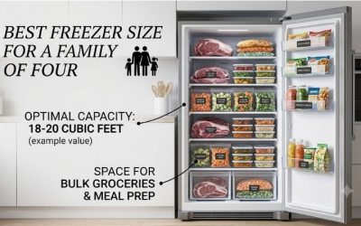 Best freezer size for a family of four: Full buyers guide