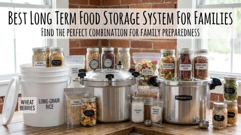 Best long term food storage system for families: Top choices