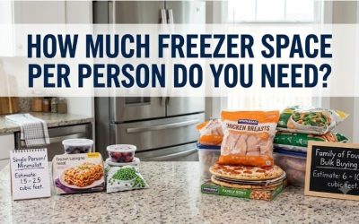 How much freezer space per person do you need: Size guide