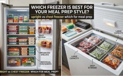 Upright vs chest freezer which for meal prep: Top storage